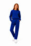 Unisex Children's Cotton Crew Neck Tracksuit Set Cobalt Blue-301 - 2