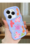 Tecno Spark 20 Pro Compatible Case Camera Protector Blue Silicone Couple Phone Case Butterfly Pattern
