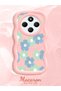 Redmi 14C Compatible Case Camera Protector Pink Silicone Couple Phone Case Floral Pattern - 2