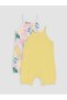 Two Mt Shop Quality Printed Baby Girl 2-Piece Jumpsuit with Straps