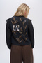 Women's Rose Beaded and Sequin Embroidered Vest - 5