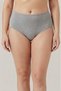 Women's 10 Pieces Plus Size High Waist Cotton Ribbed Panties - Gathering and Comfortable Daily Bato Underwear - 3