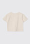 Baby Girl Crew Neck Ecru T-Shirt - 2