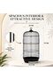 Bird Cage Large - 28-Inch Hanging Birds cage (Black) - 2