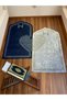 Modern Navy Blue and Cream Digital Print Prayer Mat – Elegant Patterned Prayer Mat - 3