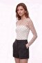 Polka Dot Tulle Blouse Ecru - 3