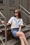 Shawl Tie T-Shirt Ecru - 3
