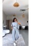 Gray Melange Ribana Casual Tshirt Shalwar Set