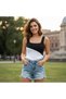 Women's Knitwear Without Underwire Support Anthracite Ecru Color T-Shirt Bb2747 - 6