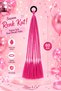 Afro Braided Hair Clip – 60 cm Pink Colored Hair Accessory - 2