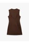 Sleeveless A-Line U-Neck Mini Dress with Stitching Detail (Aw 26) - 4