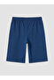 Lcw Kids Blue Crew Neck Boy's Pajamas Set with Shorts - 8