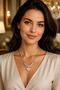 Figured Anti-Tarnish Steel Adjustable Chain Luxury Necklace