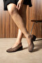 Fallon Genuine Leather Thick Heeled Women's Shoes Sandals - 2