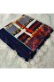 Handmade Needlework Writing, Scarf, Yemeni, Mevlit Cover, Head Cover, 4 Sides Embroidered, 100*100cm - 4