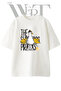 Seagull Surf Pirate Design Printed Unisex White Oversize T-Shirt