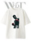 Muhammad Ali Design Printed Unisex White Oversize T-Shirt