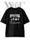 Pantera Metal Design Printed Unisex Black Oversize T-Shirt