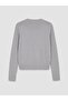 Lcw Modest Gray Hair Knit Patterned Women's Knitwear Cardigan - 3