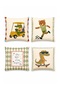 Crocodile and Teddy Bear Patterned 4-Piece Children's and Baby Pillowcase Set - 3