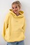 Unisex Oversize Sweatshirt Hoodie the Champ Printed Yellow – Hooded, Kangaroo Pocket, 3 Thread Ribs - 3