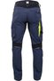Work trousers in Cotton and Elastane, with reflective elements, 4XSTRETCH, with - 4
