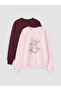 Timeless Clothing & Timeless Choices 2-Piece Zero Roba Collar Printed Thick Sweatshirt for Girls