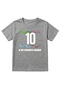 Grey Number 10 Football Fan Kids T-Shirt - 2