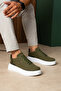 Zrc2635 - High Quality High Sole Men's Sneaker Khaki Suede