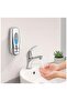 Wall-Mounted Liquid Soap Dispenser, Chrome Silver, Manual Push Button - 3