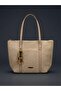 Large Size Women's Lined Shoulder Bag |   Beaded Charm Beach Bag |   Zippered Daily Bag (35 X 45 cm)