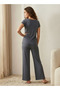Pyjama Set Ribbed Top & Trousers - 4