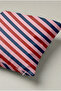Red Pink Navy Blue Diagonal Striped Throw Pillow Cover 190 – Diagonal Candy Stripe Design 45X45 cm - 3