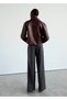 Faux leather zip jacket - 4