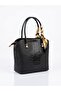 Leather-Look Multi-Compartment Hand and Shoulder Bag with Scarf Detail - 3