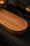 Wooden Long Rectangular Presentation Plate 40cm - Kayık Cheese and Fruit Presentation Tray - Organizer - Solid Beech - 8