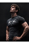 Heart Men'S/Women's Compression T-Shirt |   Black Sports T-Shirt - 4