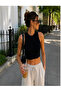 Black Crew Neck Short Sleeve Crop - 3