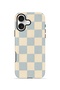 iPhone 16 Vorian Double Layer Case Powder Blue Checker