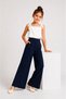 Girl's Wide-Leg Fabric Pants |   High Waist Wide Leg Palazzo Stylish Trousers - 4