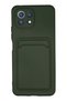 Aconcept Mi 11 Case Kelvin Silicone with Business Card Holder - (111008) Dark Green