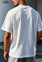 Trust Problem Printed Oversized Unisex T-Shirt Gray Jogger Sweatpants Set - 4
