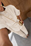 Stone Color Square Gold Buttoned Shirt and Trousers Set - 2Y51348 - 2