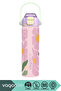 600ml New Collection Patterned 6-Hour Hot/Cold Stainless Steel Thermos with Straw/Without Straw and Handle