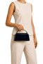 Elegant Evening Dress Bag with Sparkling Metal Handle - Black - 2