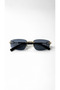 Lily Women's Rectangular Sunglasses, Uv Protection, Retro Vintage Design, Stylish Premium Glasses with Gold Detail - 2