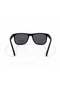 Raven Polarized Square Sunglasses for Men & Women | Matte Black Frame with Smoke TAC Polarized UV400 Lenses | Model 22028 C2 - 5
