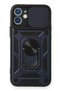 Aconcept iPhone 12 Case Pars Silicone with Lens Ring (210821) - Navy Blue