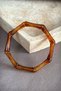 Women's Bamboo Design Elastic Acrylic Bracelet - Trendy Resin Bamboo Form Bangle Cuff