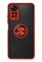 Aconcept Redmi Note 11 Case Montreal Silicone Cover with Ring (32039) - Red